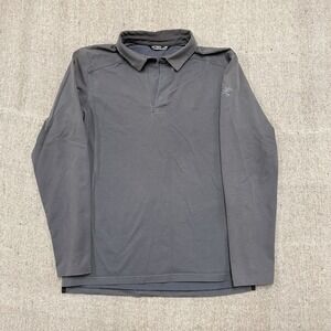 Arc'teryx Captive Long sleeve Polo Mens Medium Gray